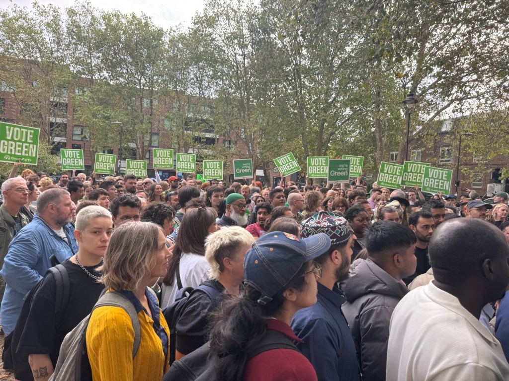 “It’s always impossible until it’s done”: inside the Greens’ Holborn and St Pancras Eve of Poll&nbsp;rally